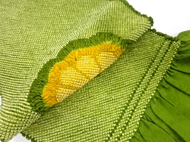  正絹　振袖用　絞り帯揚げ